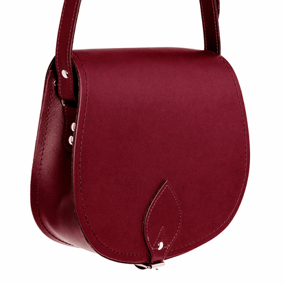 Handmade Leather Saddle Bag - Oxblood - Bascora