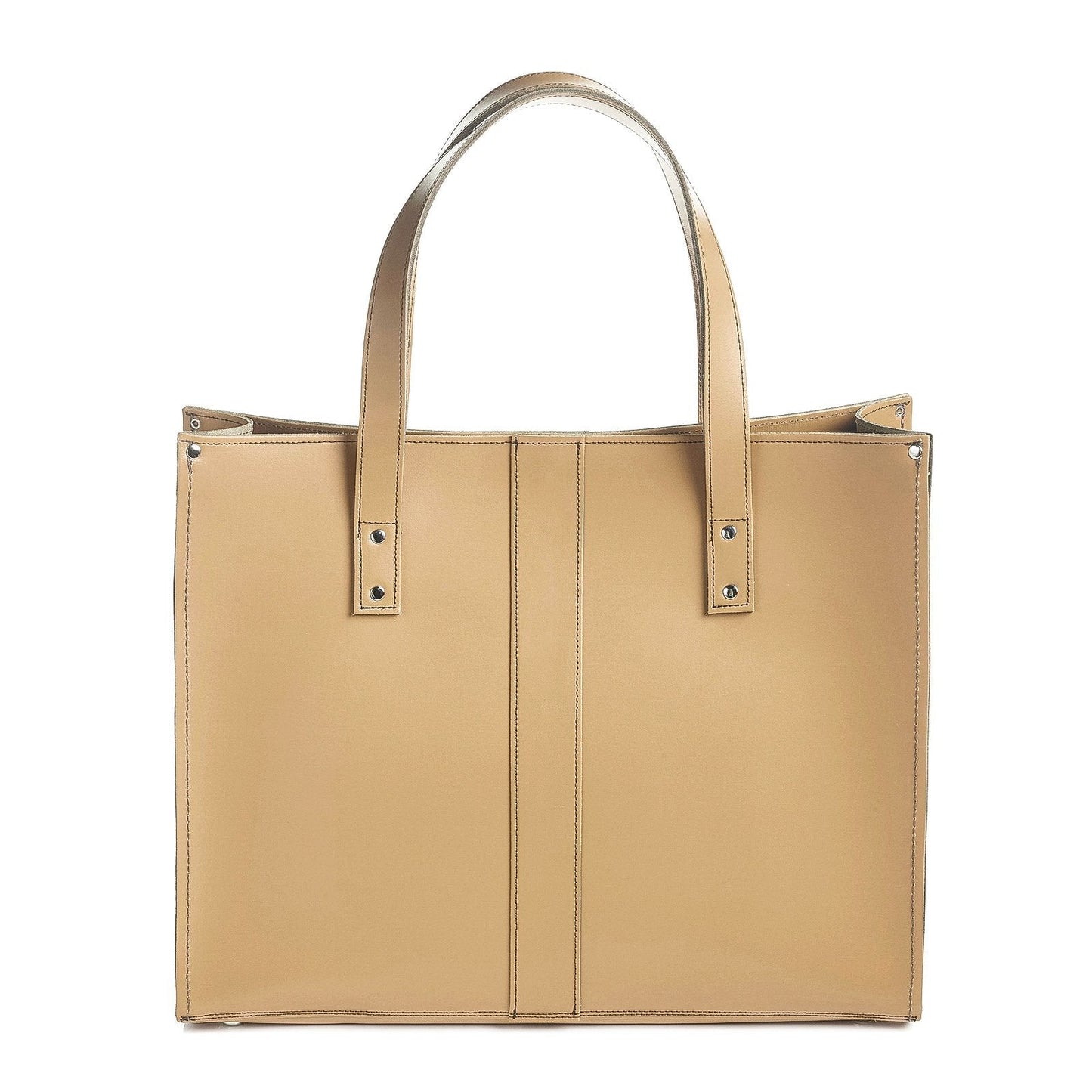 Handmade Leather Shopper – Iced Coffee - Bascora