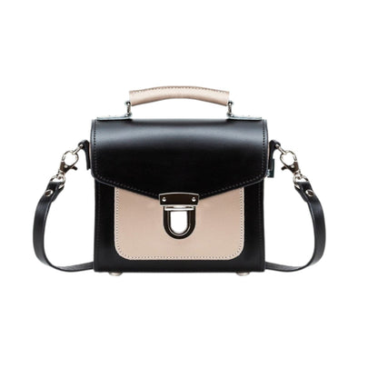 Handmade Leather Sugarcube Handbag – Café Noir - Bascora