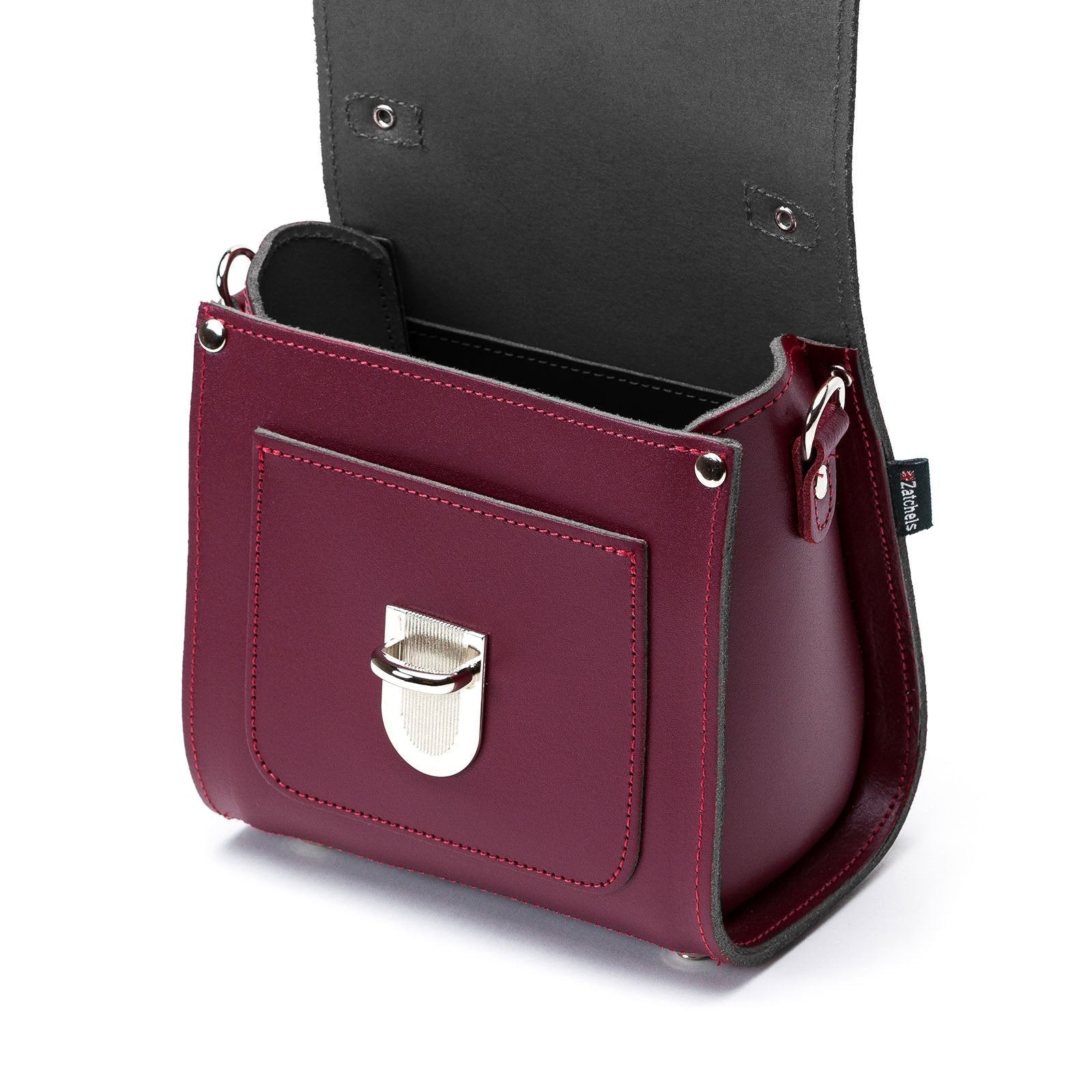 Handmade Leather Sugarcube Handbag – Oxblood - Bascora