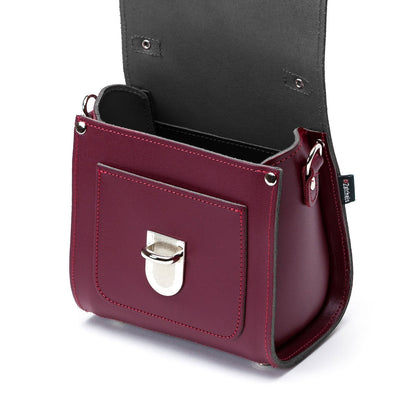 Handmade Leather Sugarcube Handbag – Oxblood - Bascora