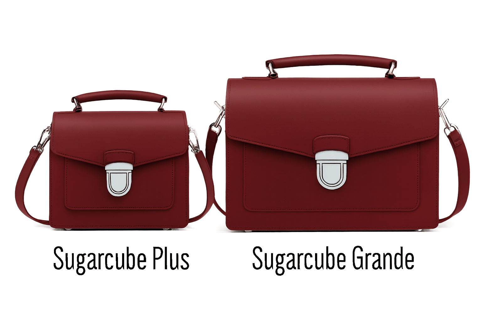 Handmade Leather Sugarcube Handbag – Oxblood - Bascora