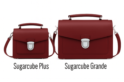 Handmade Leather Sugarcube Handbag – Oxblood - Bascora