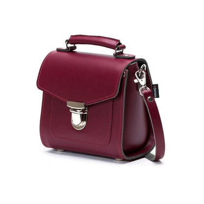 Handmade Leather Sugarcube Handbag – Oxblood - Bascora