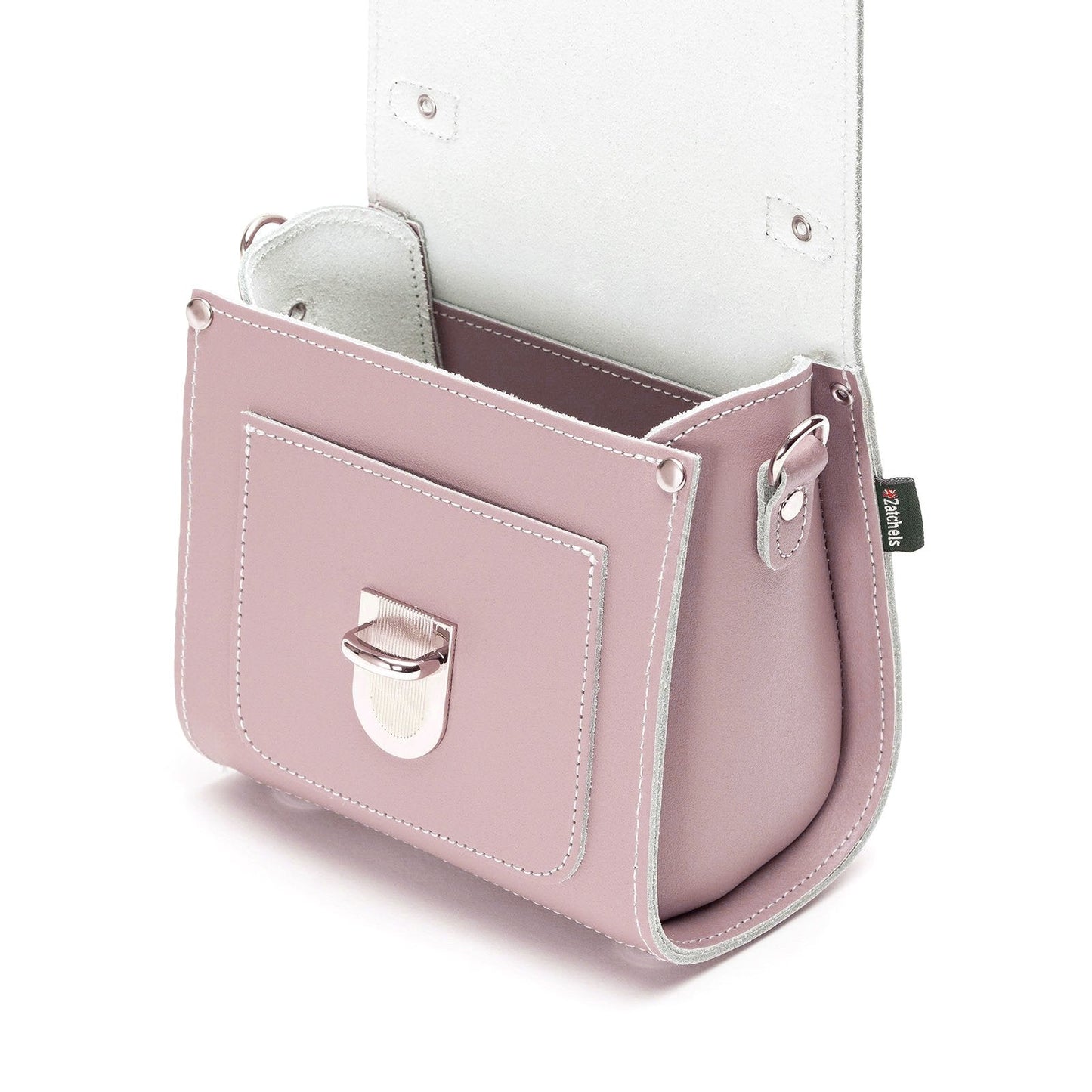 Handmade Leather Sugarcube Handbag – Rose Quartz - Bascora