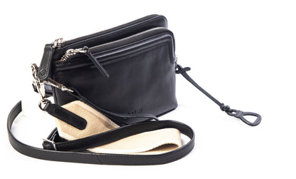 Heather Leather Clutch & Crossbody Bag - Bascora