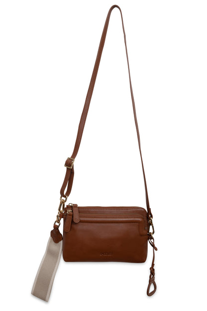 Heather Leather Clutch & Crossbody Bag - Bascora