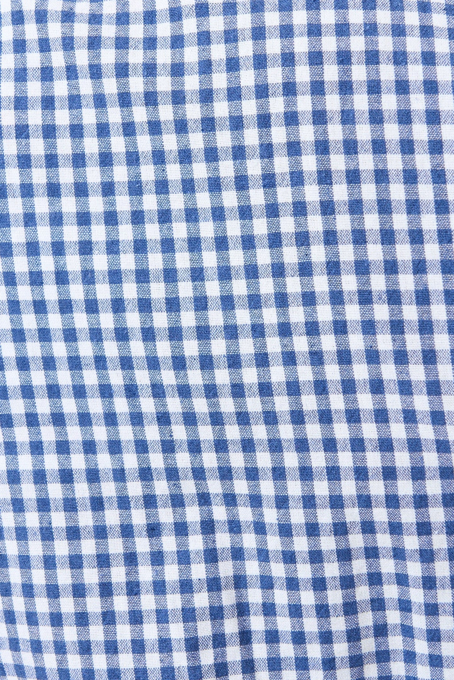 Hilton Gingham Ric Rac Trim Shorts - Blue - Bascora