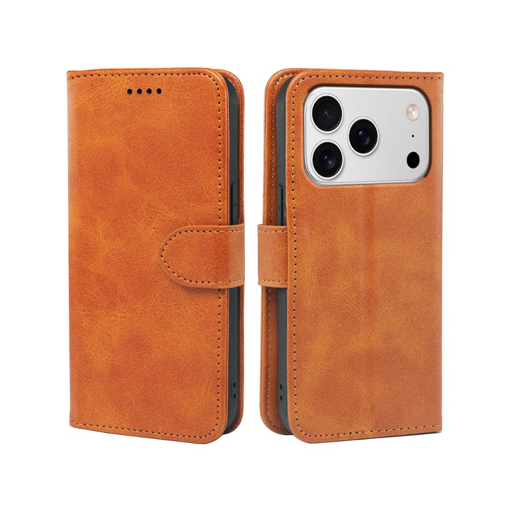 iPhone 17 Series Book Flip Case Leather Wallet