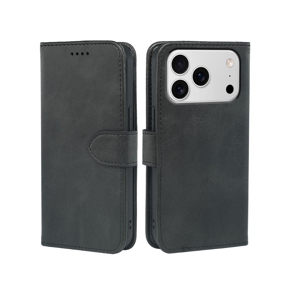 iPhone 17 Series Book Flip Case Leather Wallet