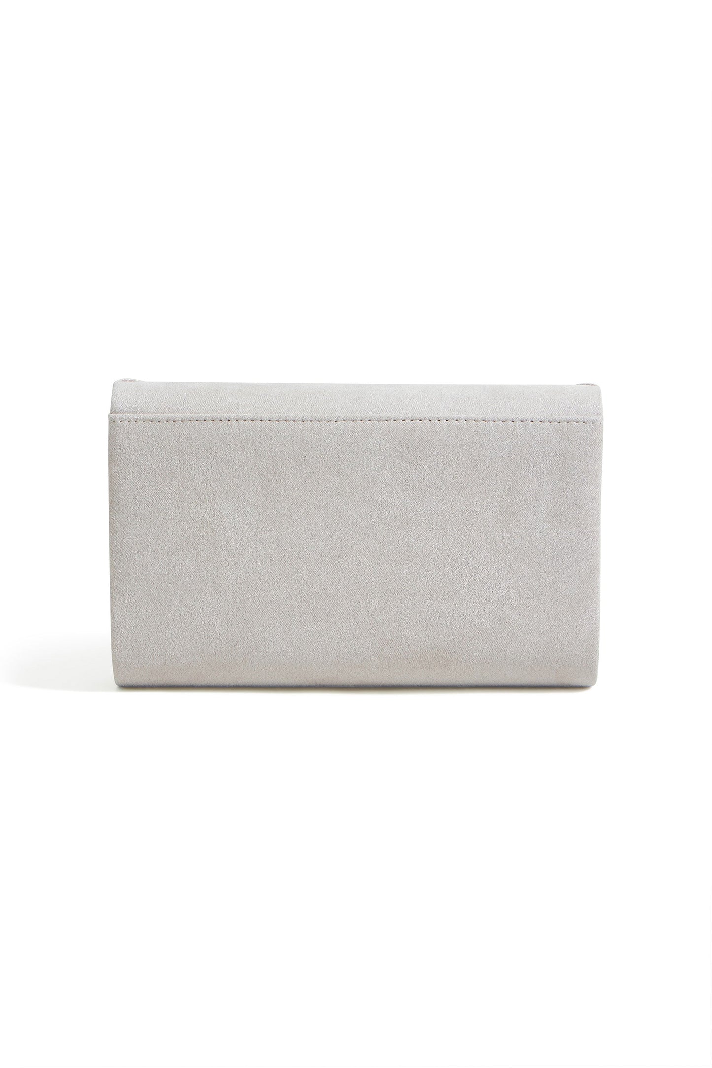 Ivory Shimmer Envelope Clutch Bag - Bascora