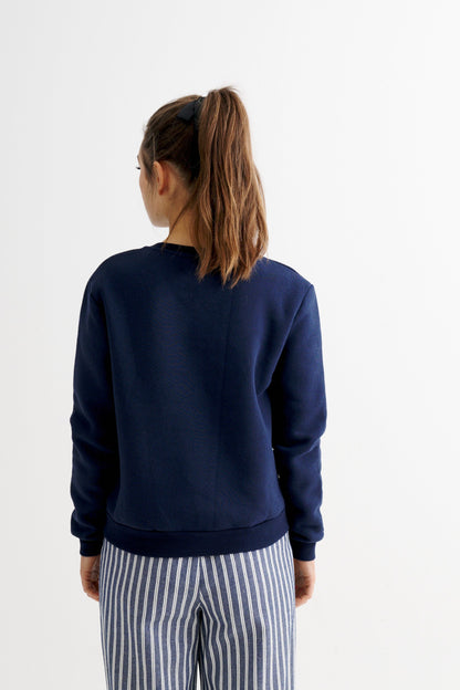 Jan Jellyfish Embroidered Sweatshirt - Bascora