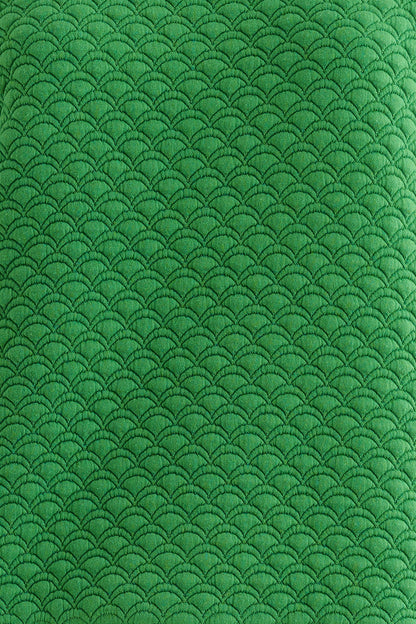 Jan Scallop Quilt Sweatshirt - Green - Bascora