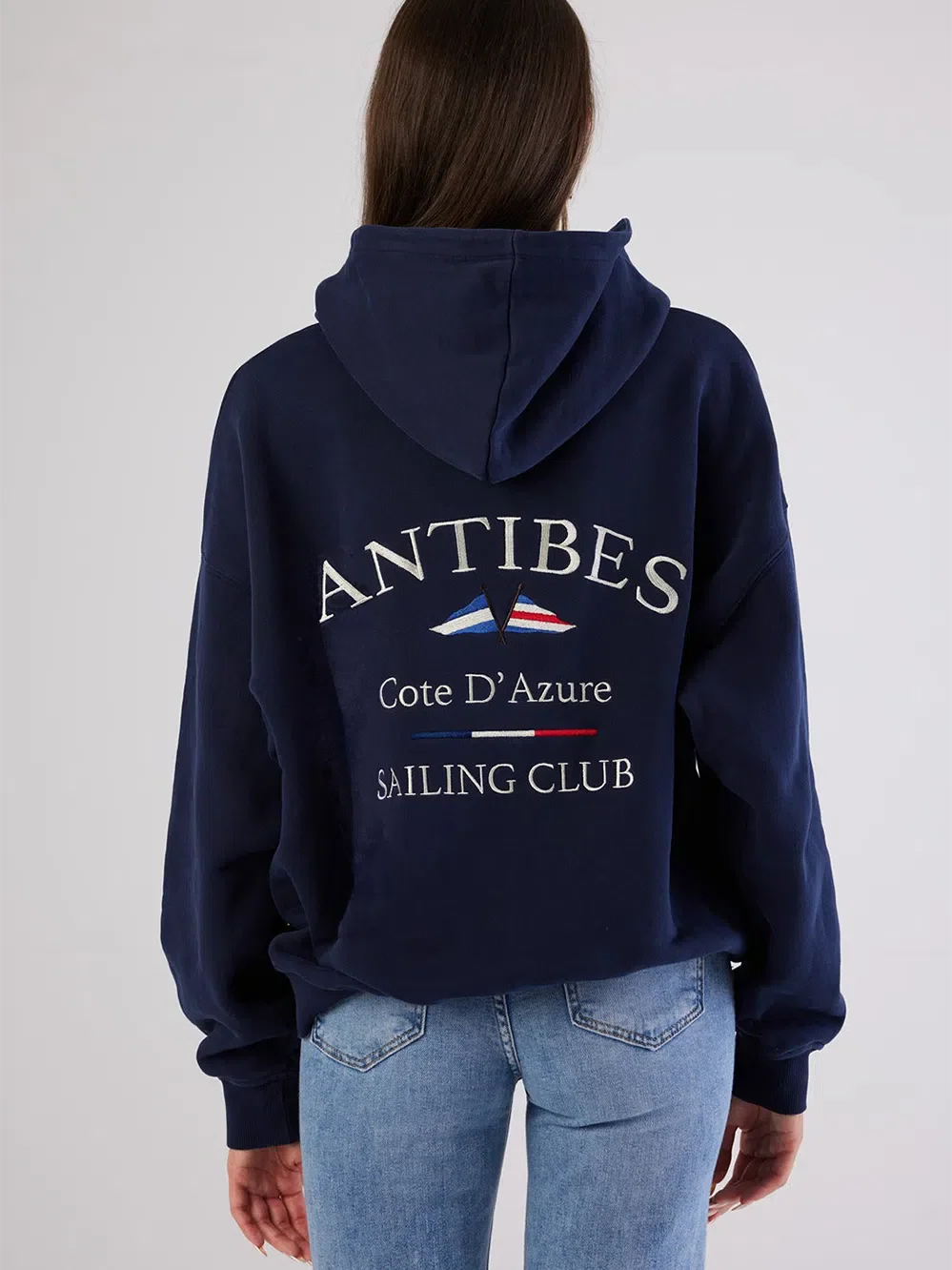Antibes Heavyweight Hoodie Navy - Bascora