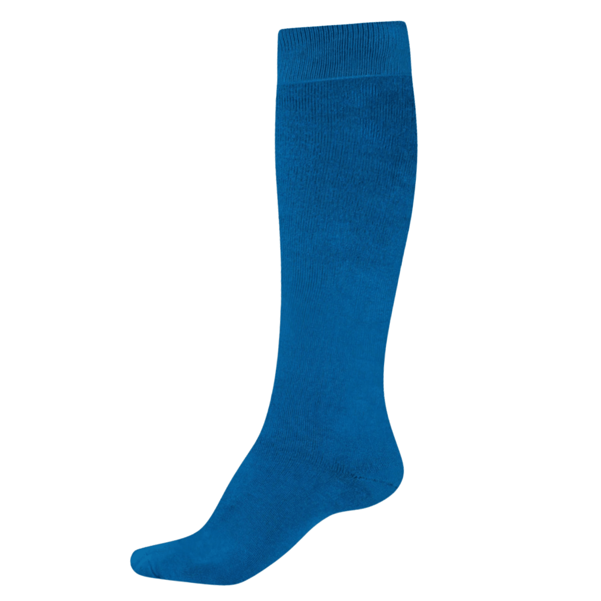 Knee-High Bamboo Thermal Socks - Wellington Boots Socks Organic Thermal - Blue - Bascora