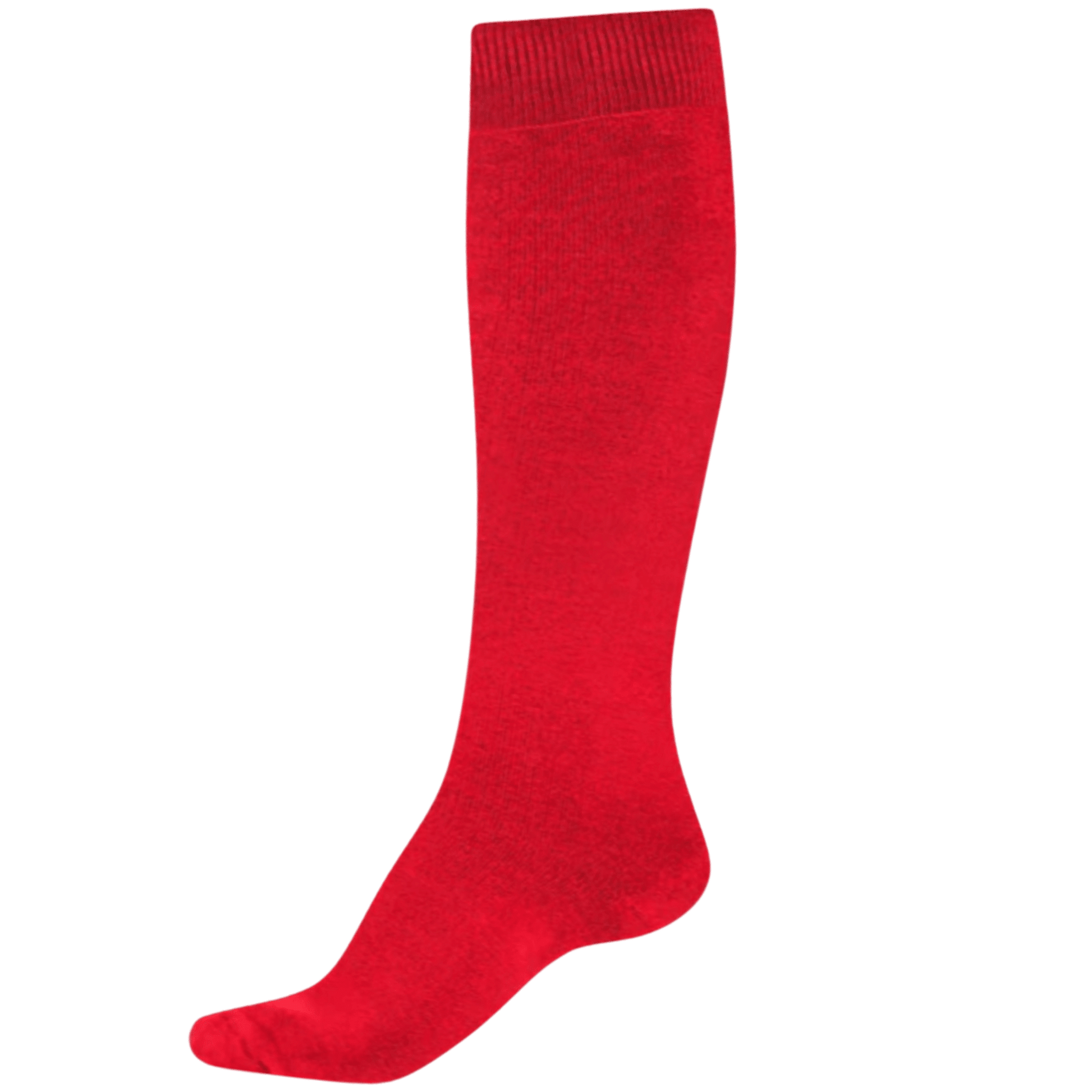 Knee-High Bamboo Thermal Socks - Wellington Boots Socks Organic Thermal - Red - Bascora