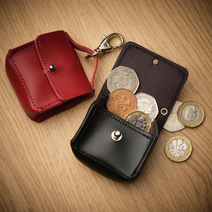 Leather Mini Bag Charm – Red - Bascora