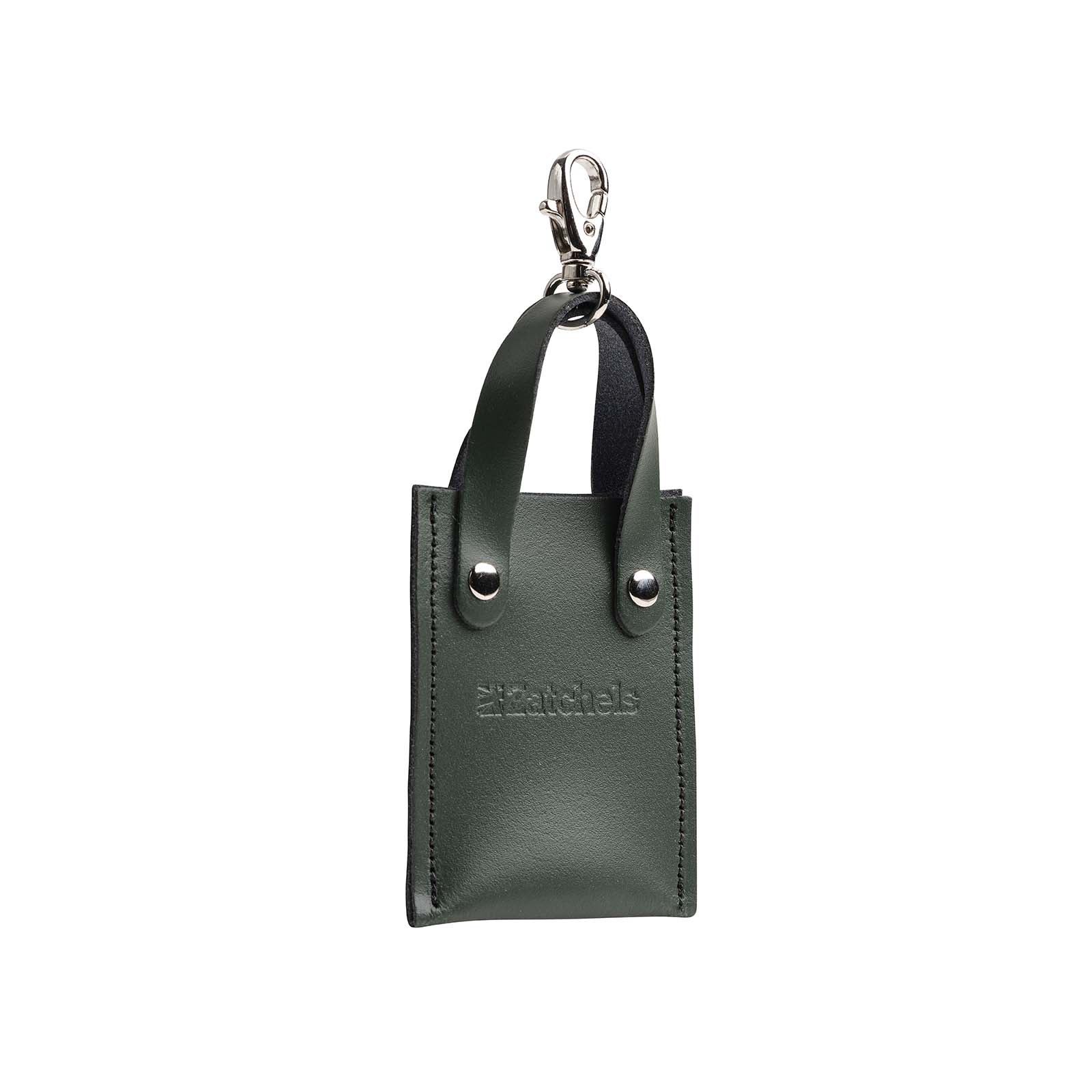 Leather Mini Tote Bag Charm – Ivy Green - Bascora