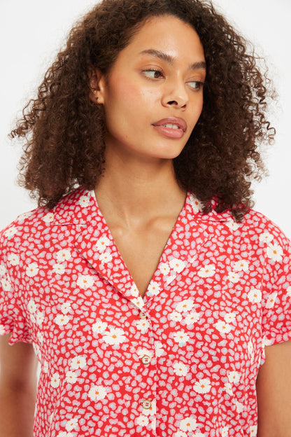Marika Roaring Daisy Print Bowling Shirt | Louche