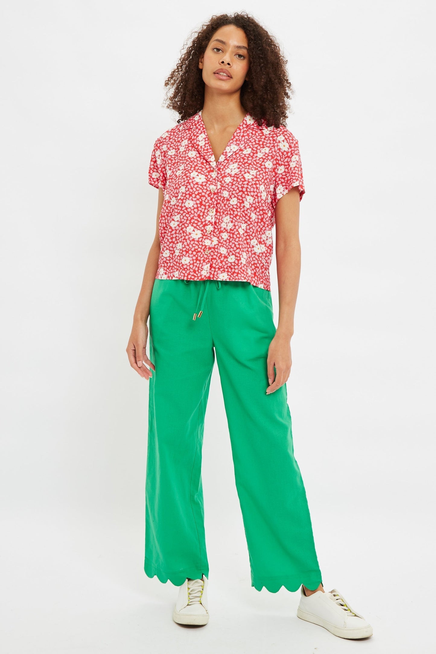 Marika Roaring Daisy Print Bowling Shirt | Louche