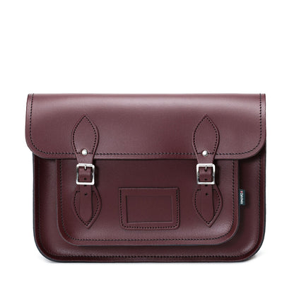Handmade Leather Satchel – Marsala Red