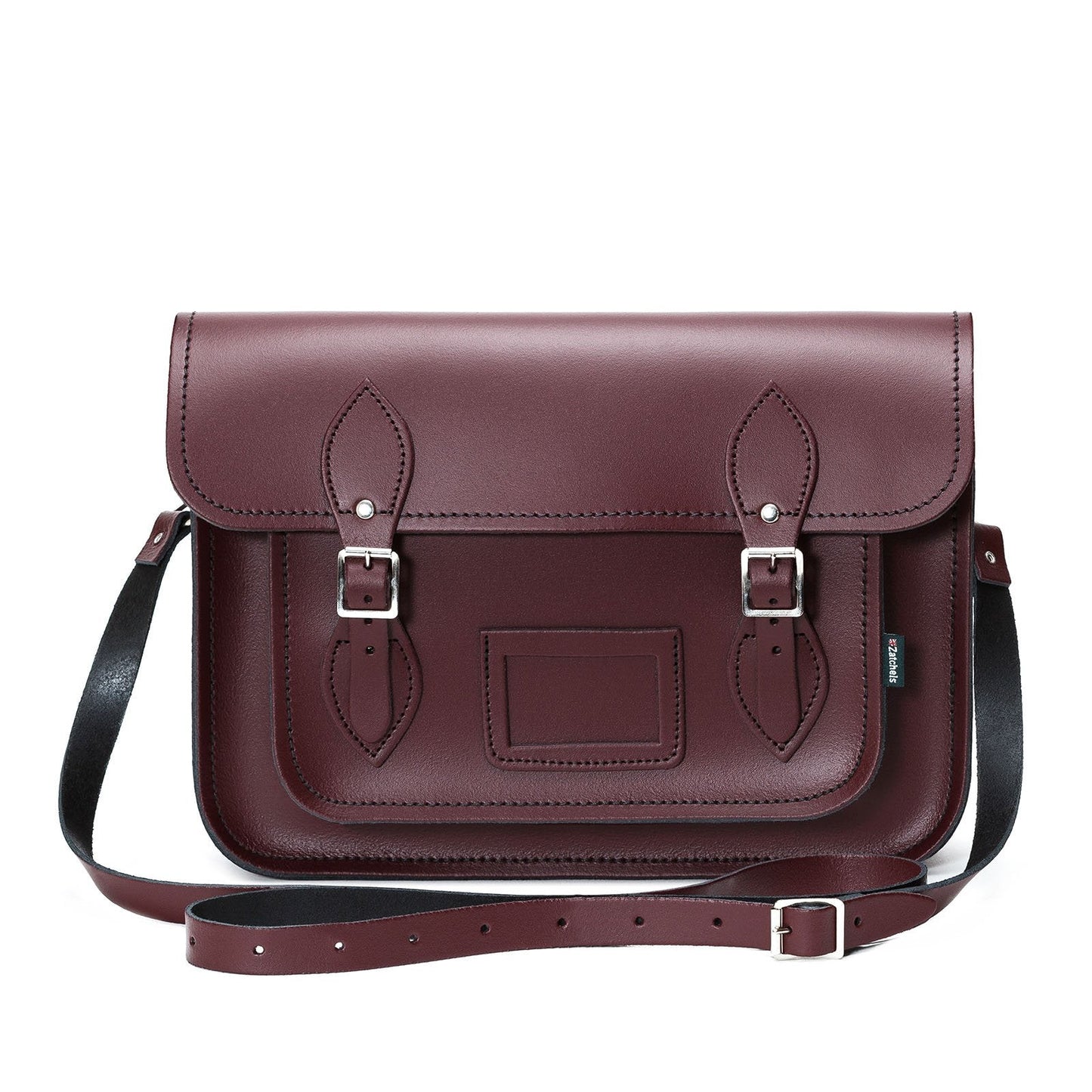 Handmade Leather Satchel – Marsala Red