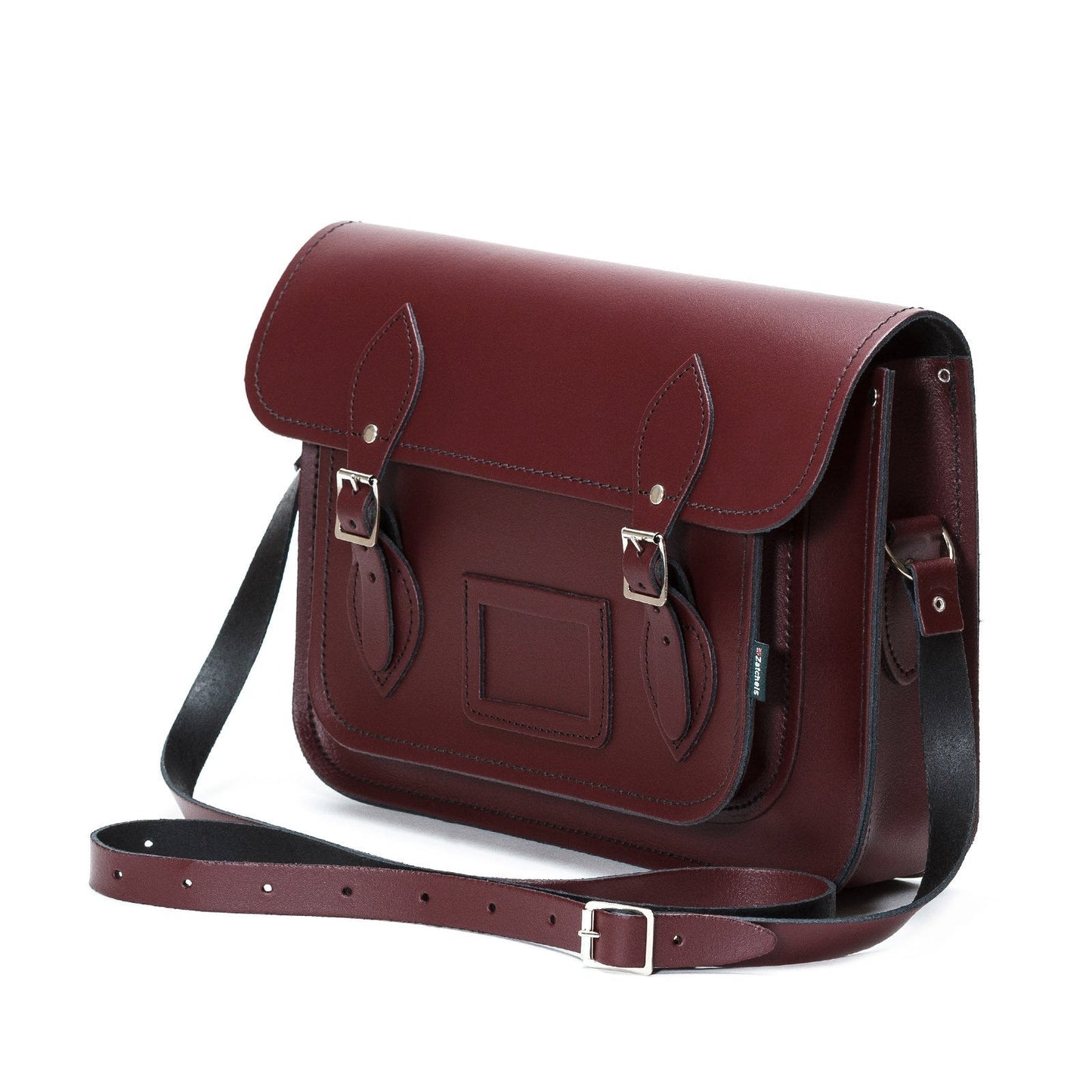 Handmade Leather Satchel – Marsala Red