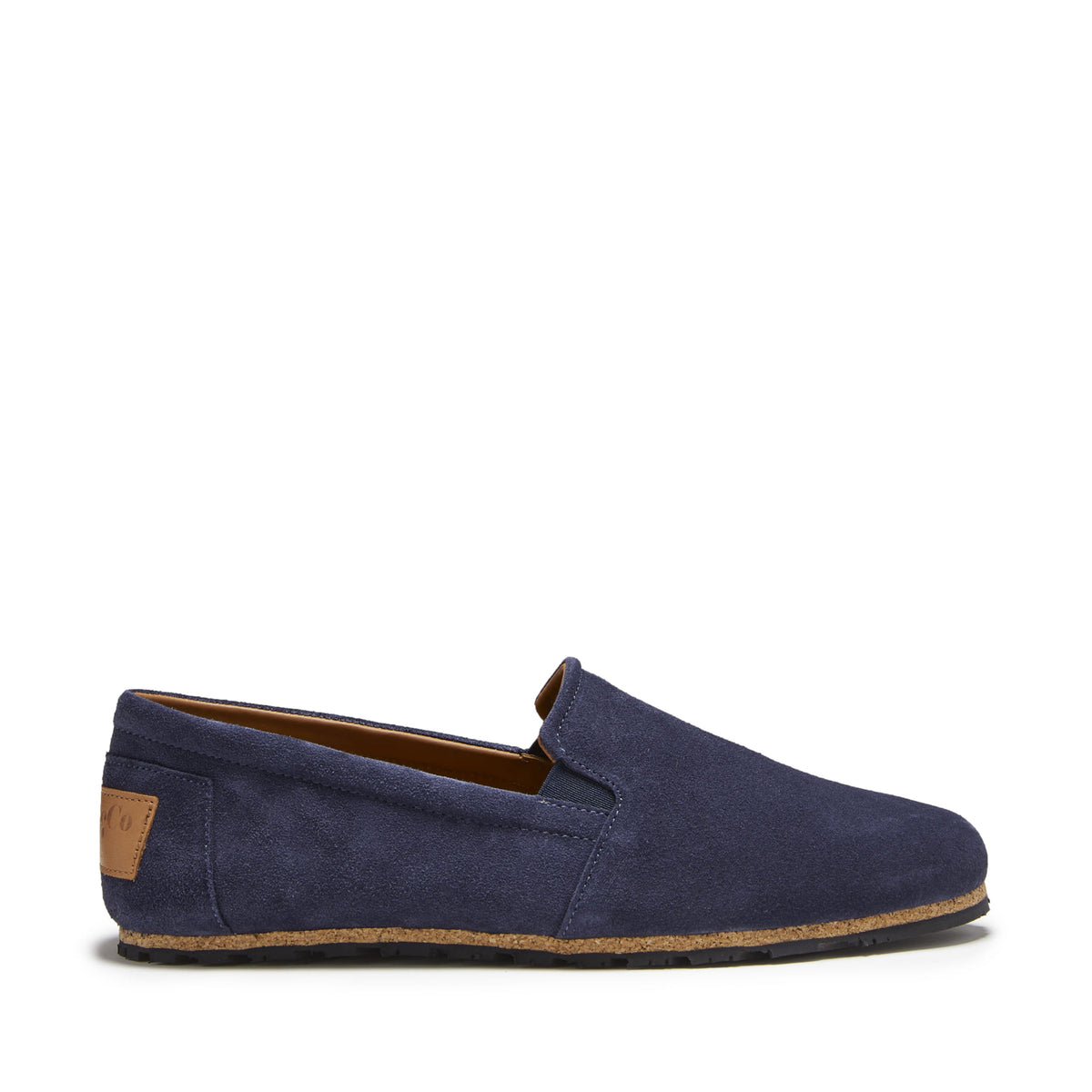 Hugs & Co. Navy Blue Suede Espadrilles with Upcycled Tyre Sole for Men