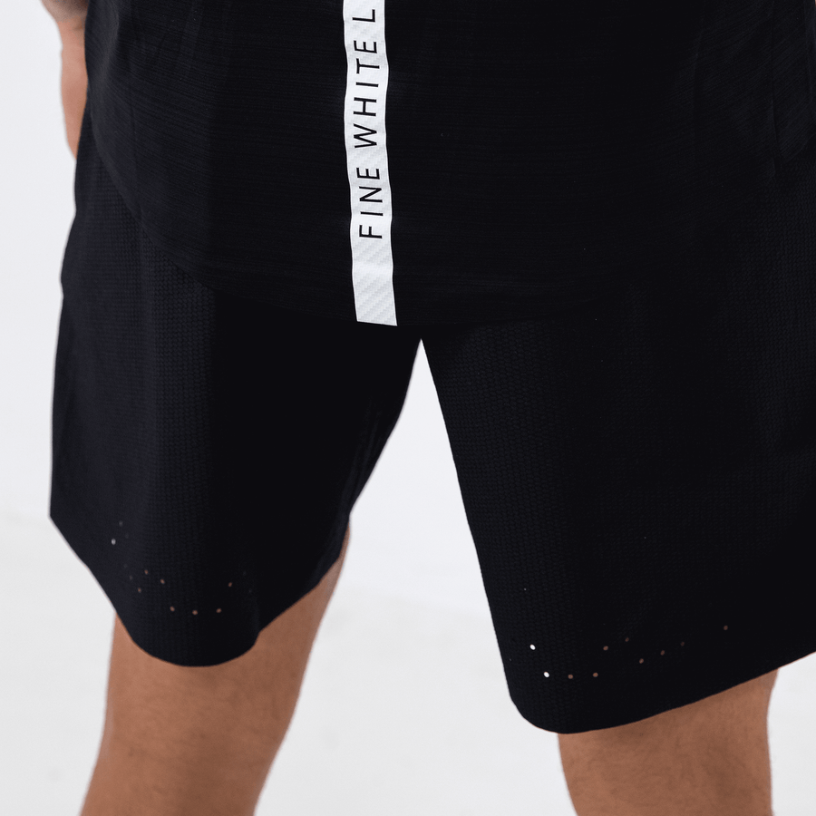 Men's Black Astral shorts - Bascora