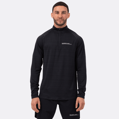 Men's Comet Black 1/4 Zip Jacket