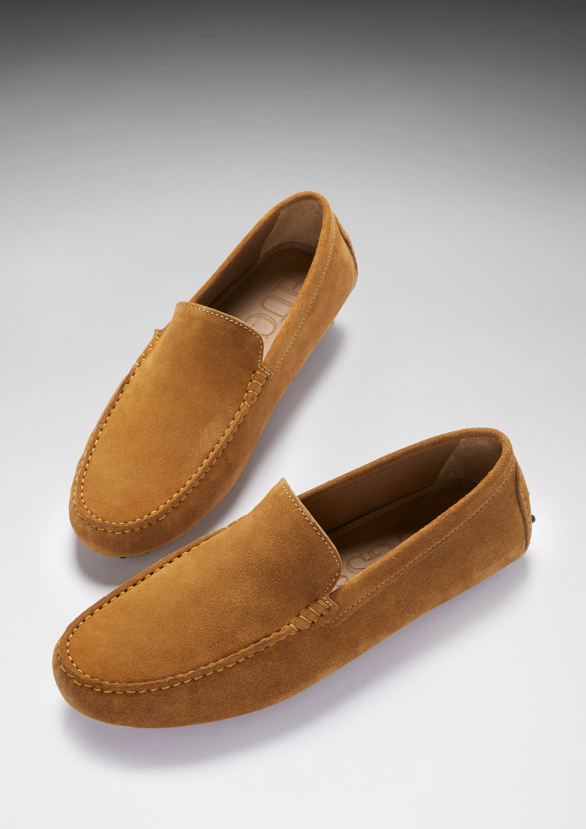 Hugs & Co. Men's Tobacco Suede Driving Loafers