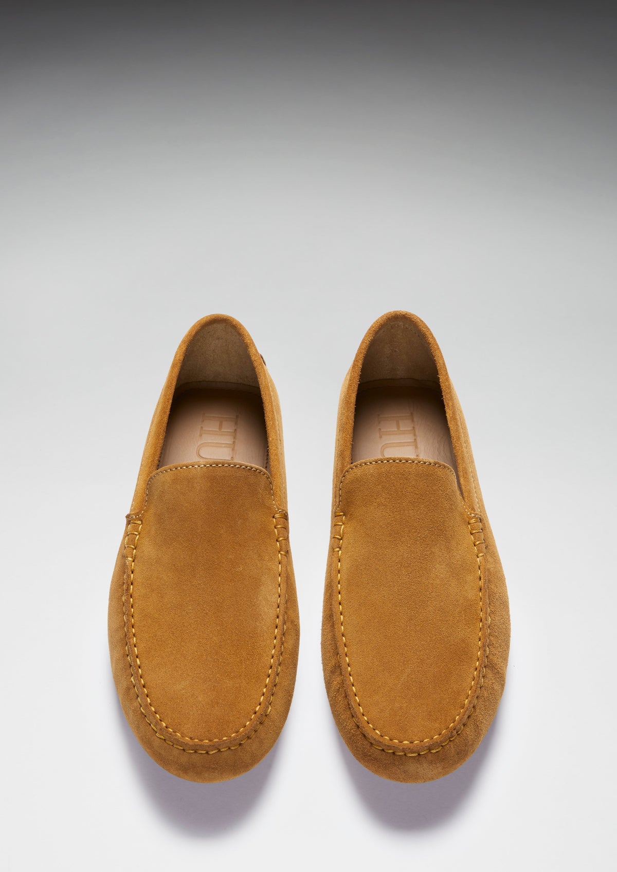 Hugs & Co. Men's Tobacco Suede Driving Loafers
