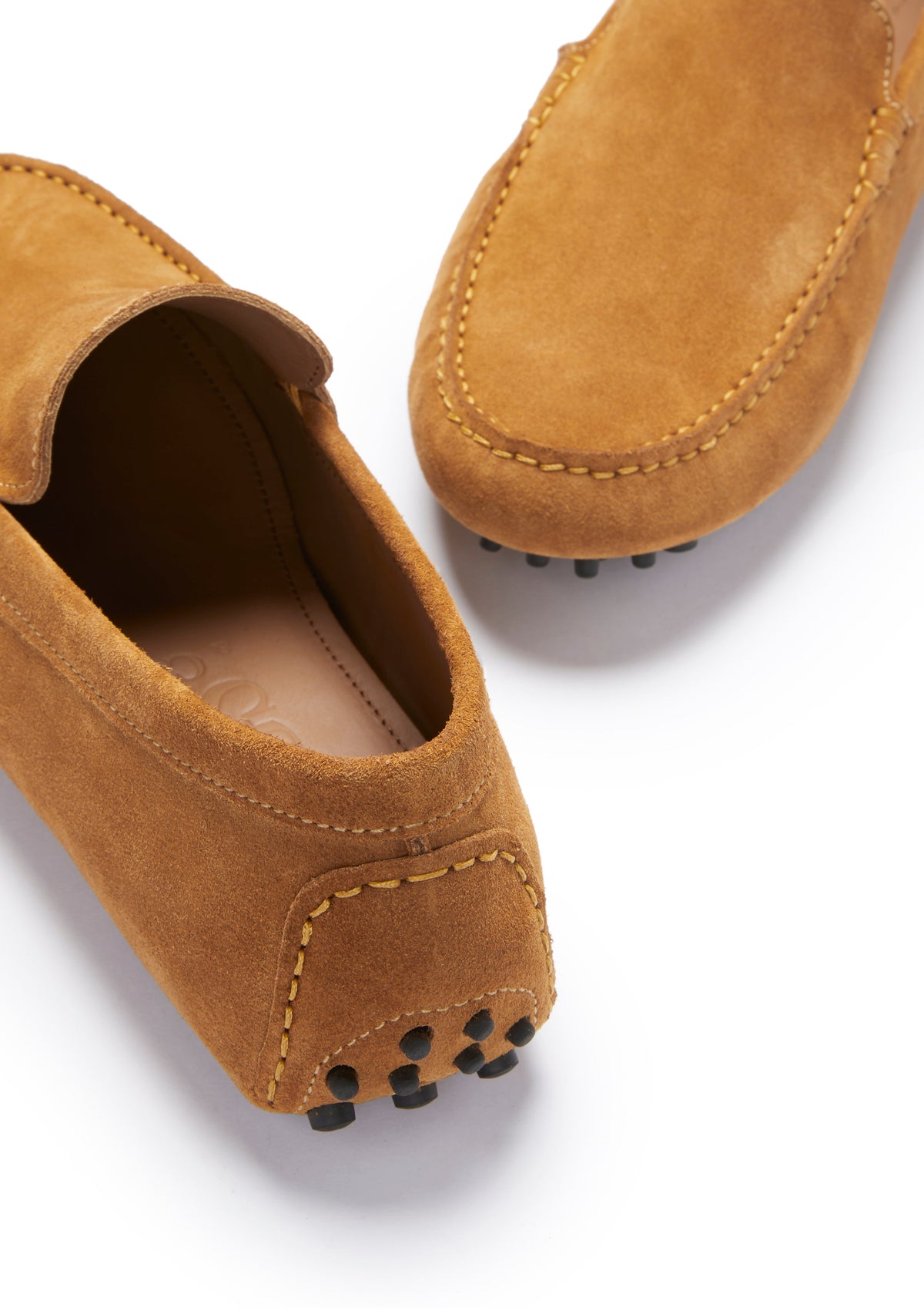 Hugs & Co. Men's Tobacco Suede Driving Loafers