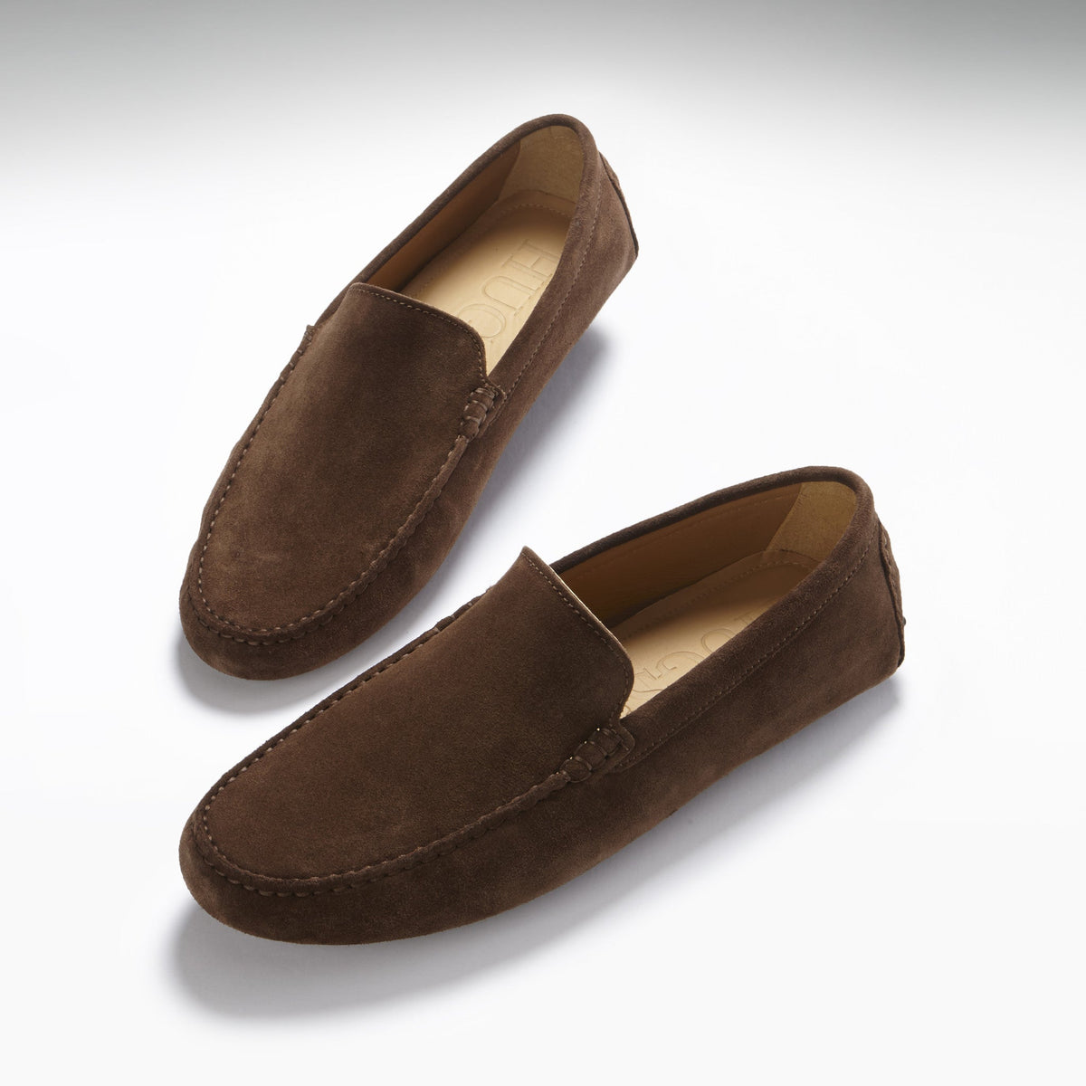 Hugs & Co. Brown Suede Driving Loafers