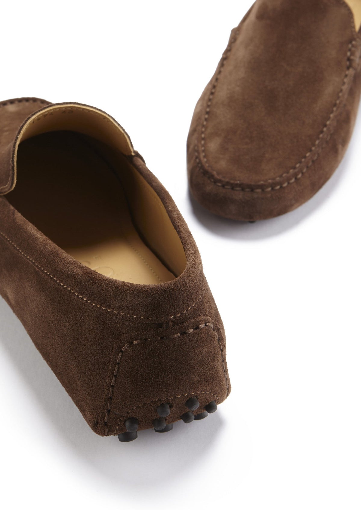 Hugs & Co. Brown Suede Driving Loafers