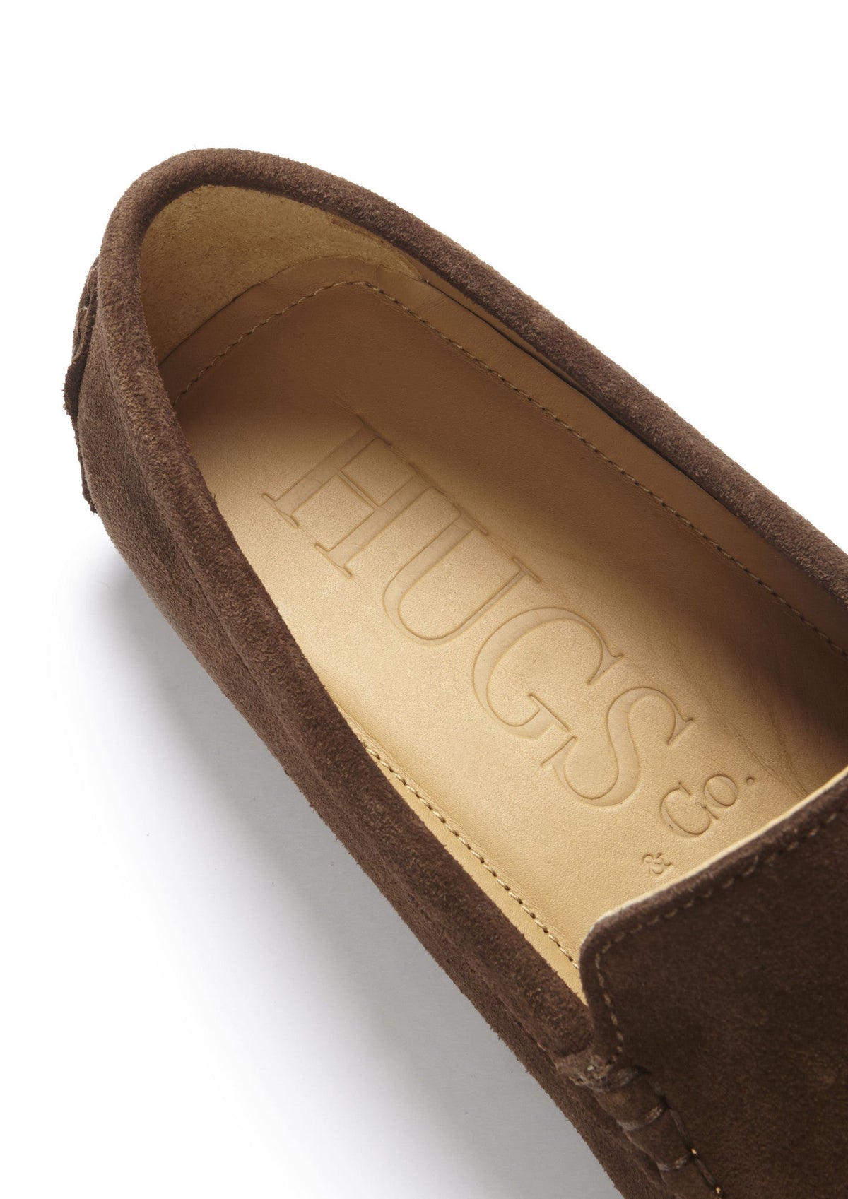 Hugs & Co. Brown Suede Driving Loafers