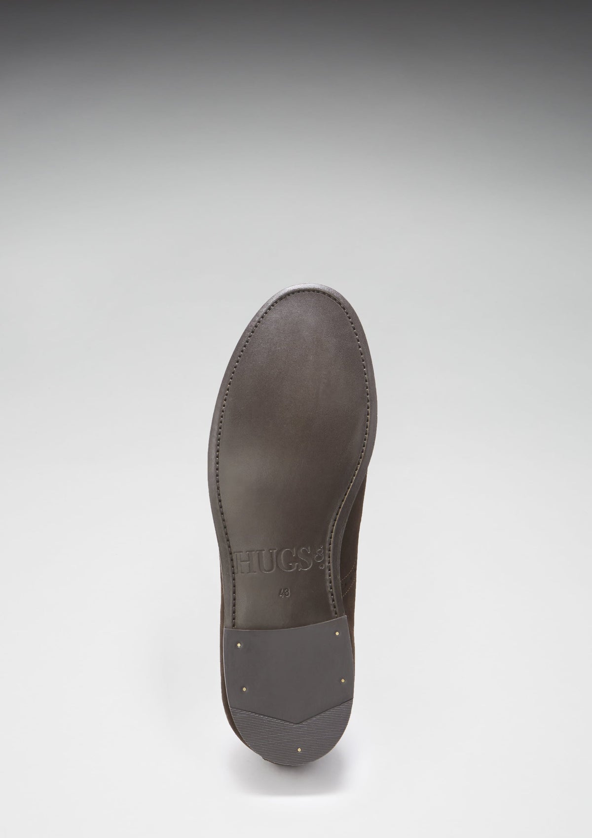 Hugs & Co. Brown Suede Tasselled Brogues with Goodyear Welted Leather Sole for Men
