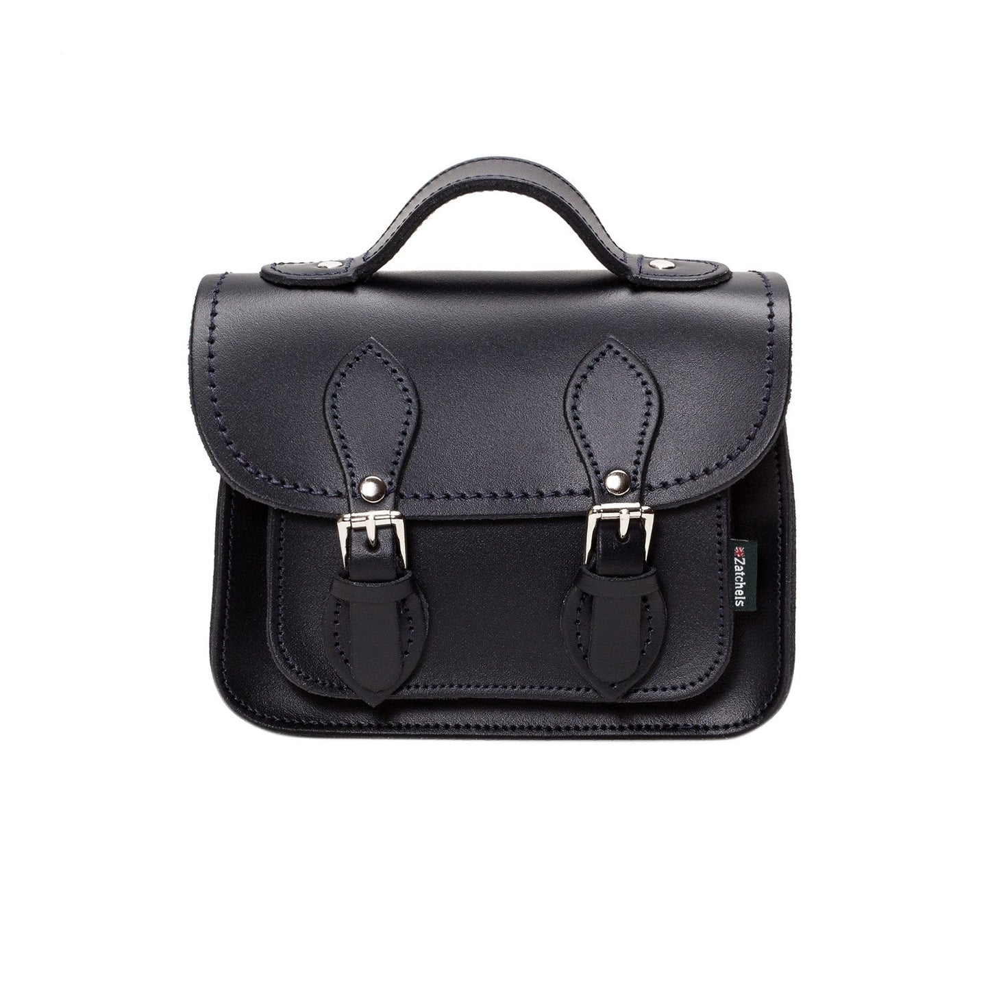 Handmade Leather Micro Satchel – Black