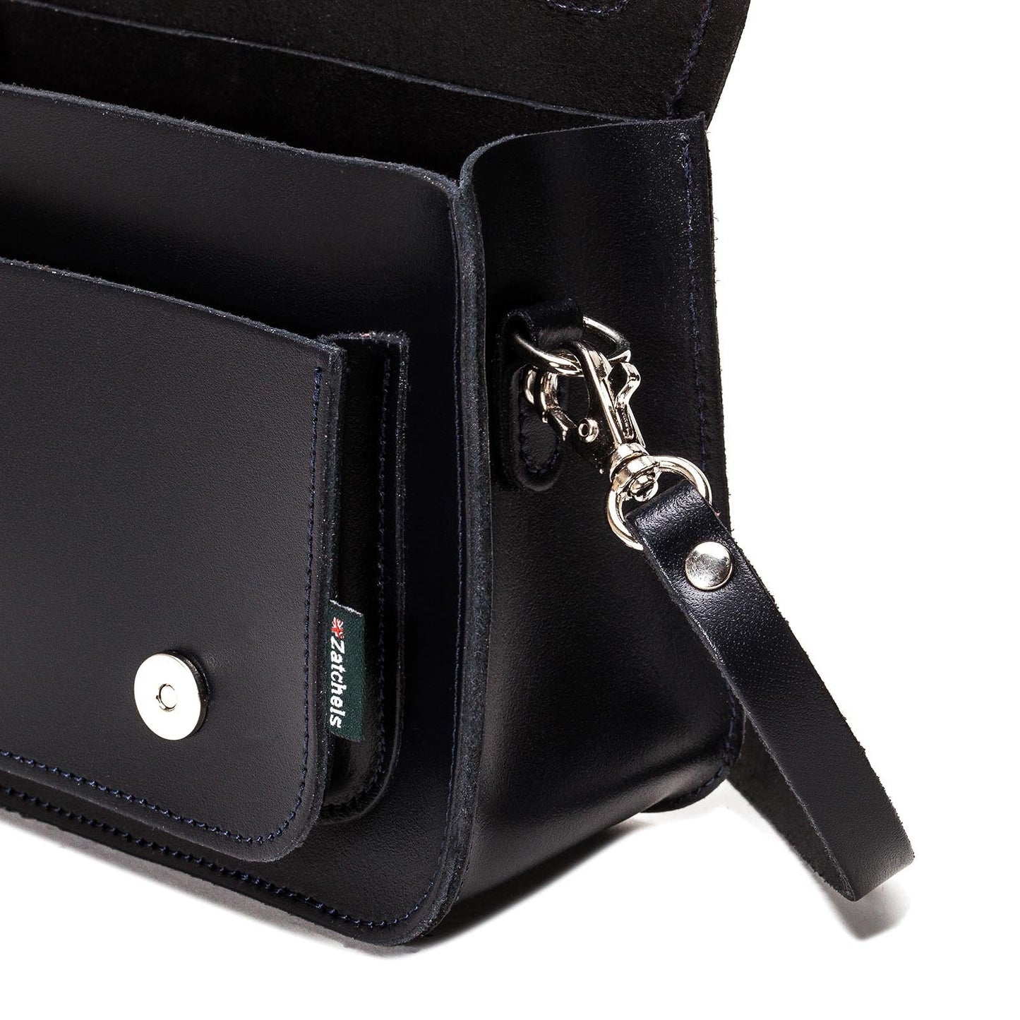 Handmade Leather Micro Satchel – Black