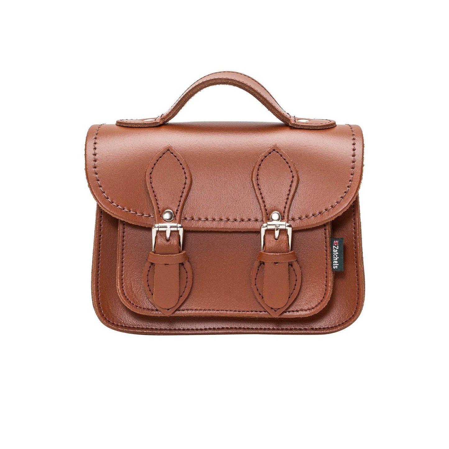 Handmade Leather Micro Satchel – Chestnut