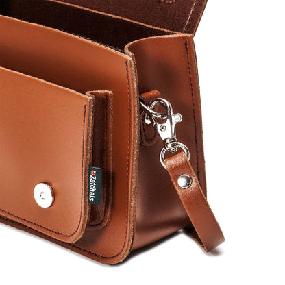 Handmade Leather Micro Satchel – Chestnut