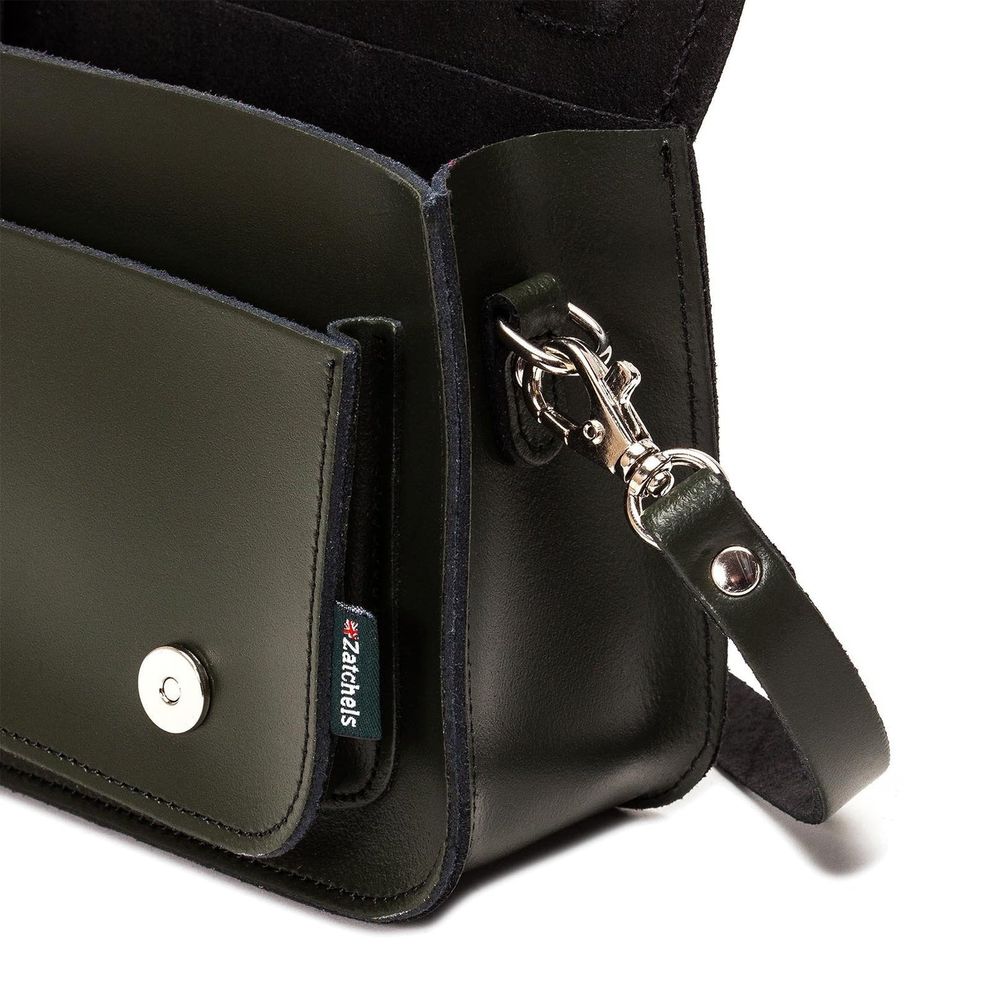 Handmade Leather Micro Satchel – Ivy Green
