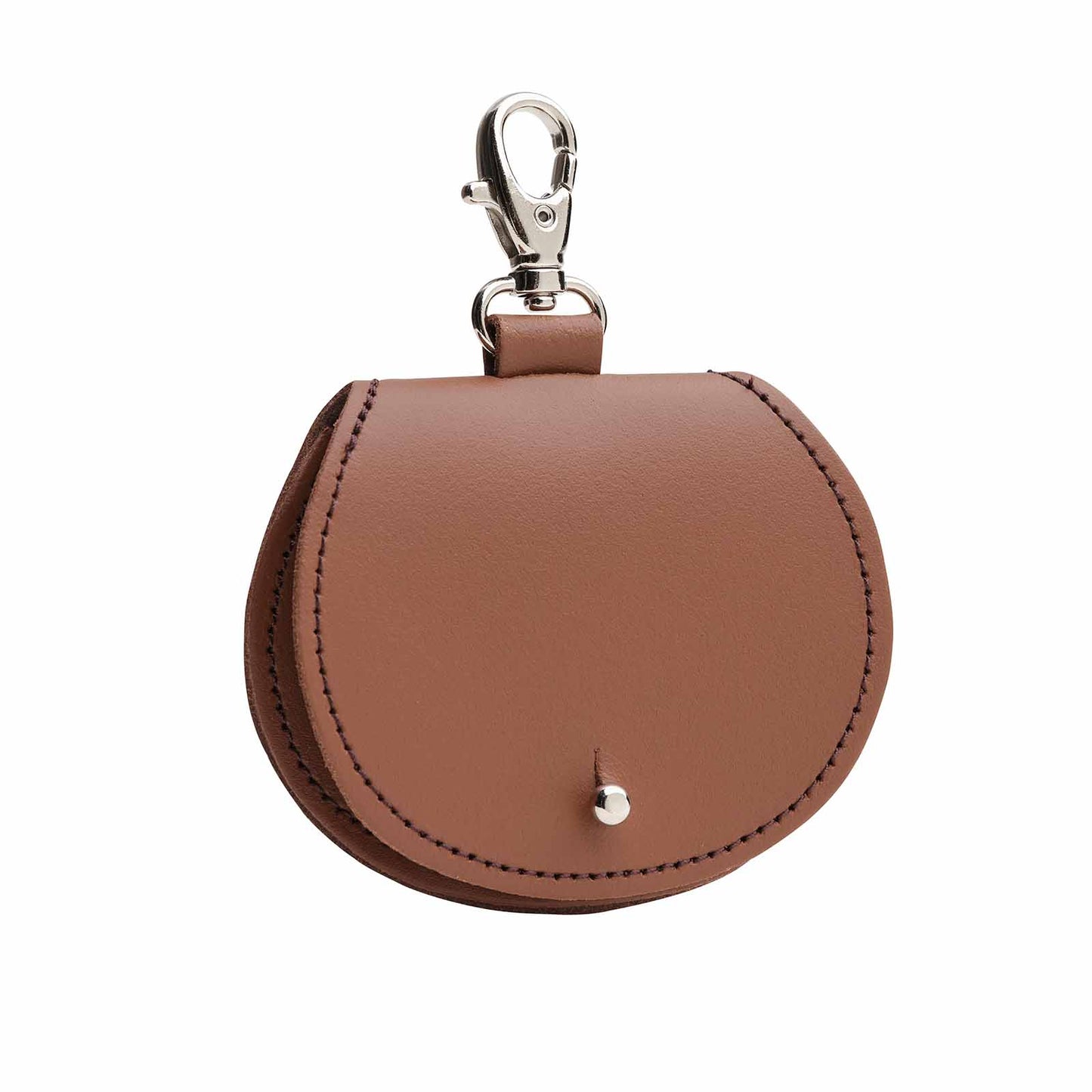 Mini Saddle Bag Coin Purse Charm – Chestnut - Bascora