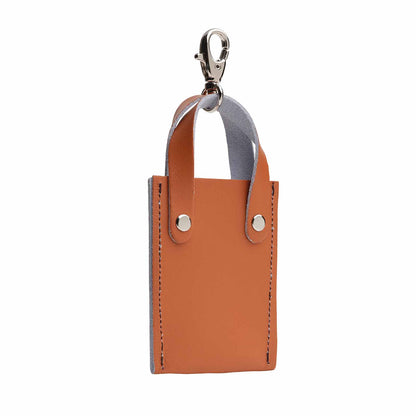 Mini Tote Bag Charm – Burnt Orange - Bascora