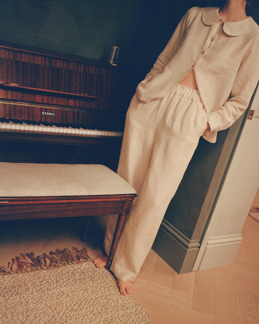Má + Lin Maya Linen Trousers - Natural
