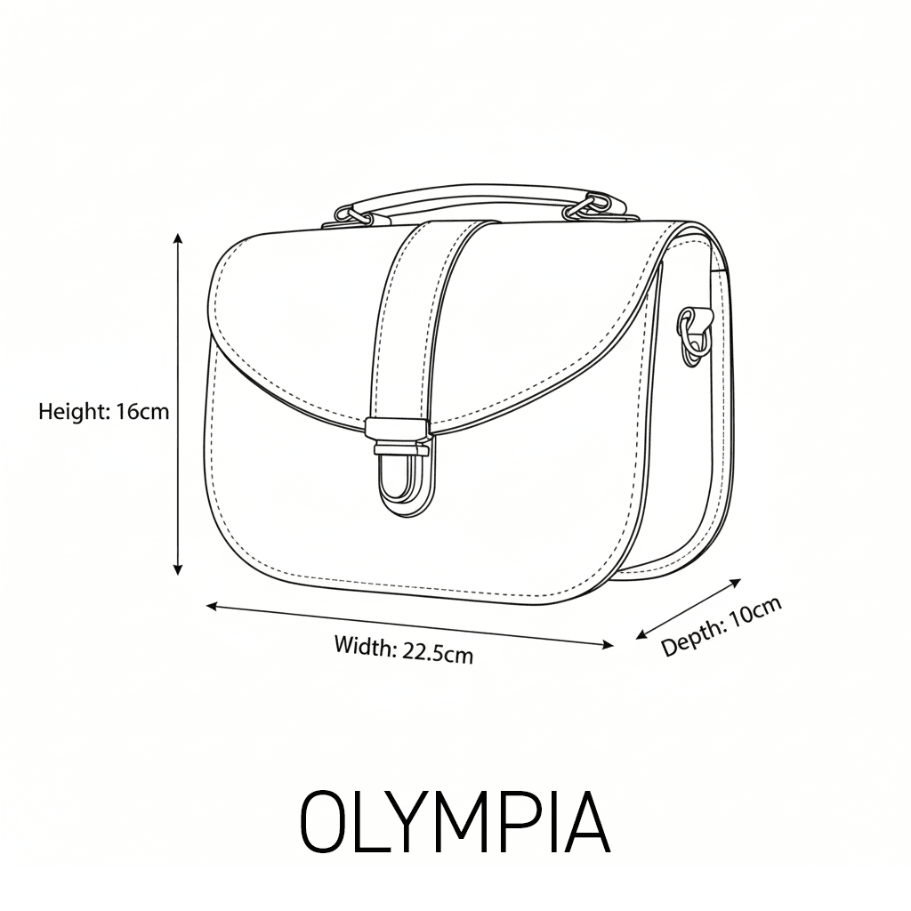 Olympia Handmade Leather Crossbody Bag – Magenta - Bascora