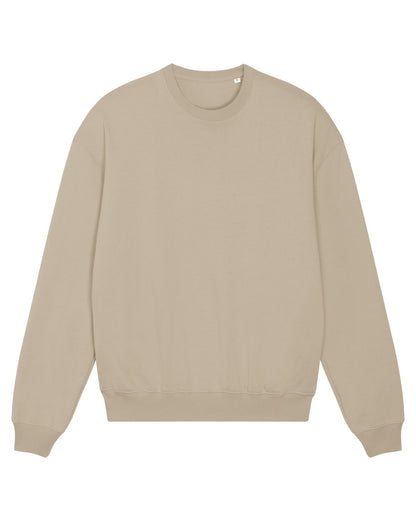 cream Organic Boxy Heavy Sweatshirt | Bascora