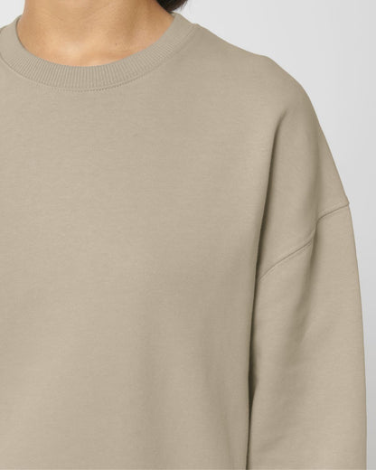 close up Organic Boxy Heavy Sweatshirt | Bascora