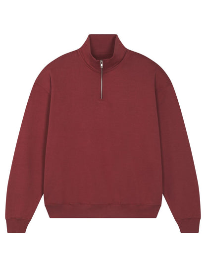 Organic Boxy Quarter Zip Sweatshirt | Bascora