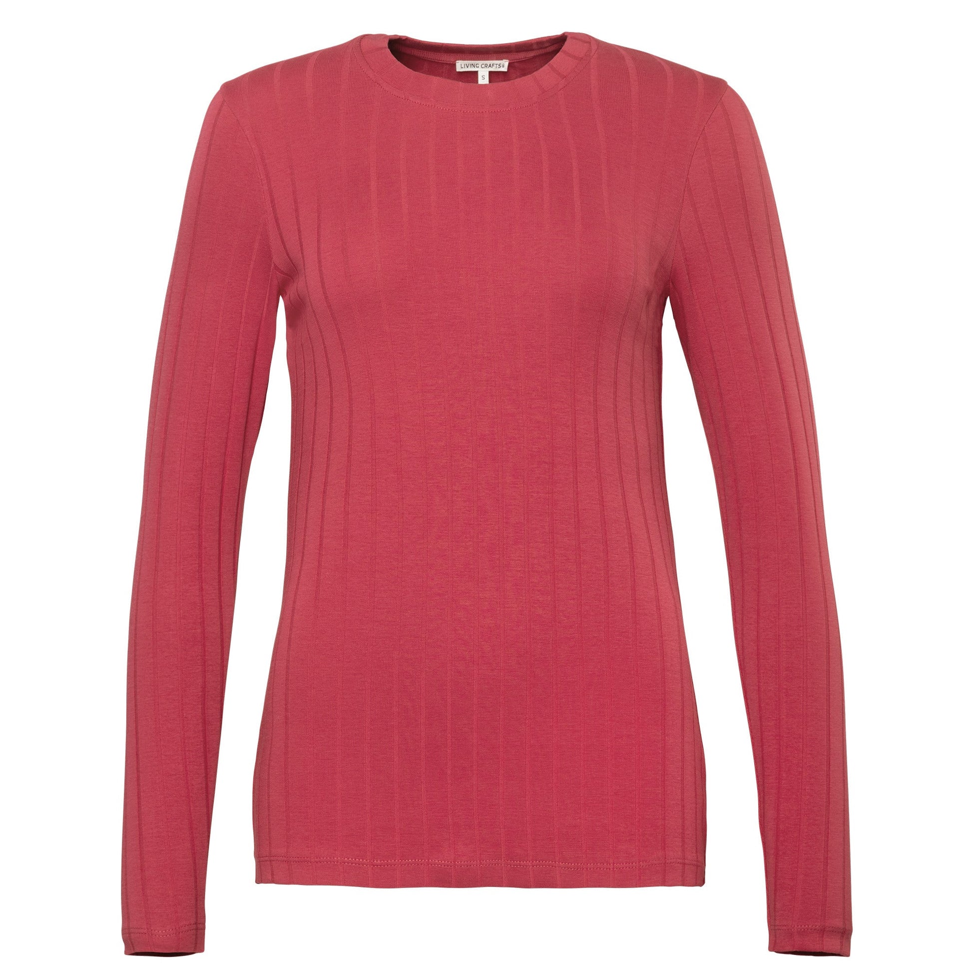 Organic Cotton Ribbed Long Sleeve T-Shirt – Women's - Bascora